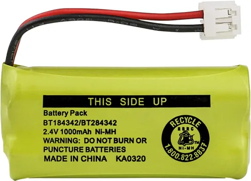 Kastar Paquete de 1 batería de repuesto BT184342 / BT284342 para AT&T BT6010 BT-6010 BT8000 BT-8000 BT8001 BT-8001 BT8300 BT-8300 BT18433 BT-18433