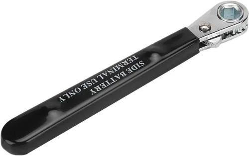 Miniatura 6 de Llave de batería de terminal lateral de 5/16 pulgadas, herramienta de trinquete de 6 puntos con mango aislado para reparación de automóviles, se