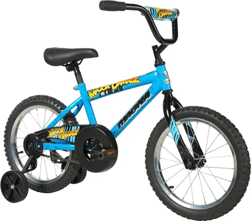 Bicicleta para niños Dynacraft Magna Major Damage – Diseño audaz y duradero, perfecto para niños que aprenden a andar en bicicleta, resistente y Azul