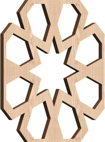 Miniatura 39 de Jackson Decorative Fretwork Wood Wall Panels, Large, 23 3/8" W x 23 3/8" H x 1/4" T, Cherry