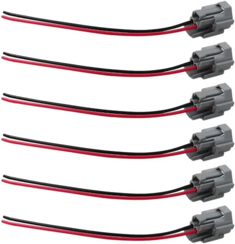 Miniatura 5 de Coleta eléctrica del enchufe del conector hembra del inyector de combustible de la alta impedancia 6x