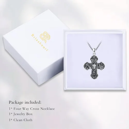 Miniatura 7 de Regalos de Navidad para hombres y mujeres, San MiguelSan CristóbalSan SebastiánGuadalupeÁngel de la GuardaSanta MuerteJudasJosé Collar con colgante