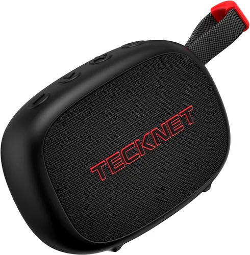 TECKNET Altavoz Bluetooth portátil, altavoz impermeable IP67 con sonido estéreo, hasta 30 horas de reproducción, diseño magnético, BT 5.4, TWS