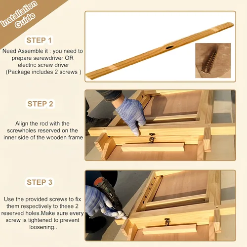 Miniatura 6 de Rampa plegable de madera para perros y escaleras para mascotas, escalones antideslizantes de 5 niveles para perros y gatos, rampa de madera para que