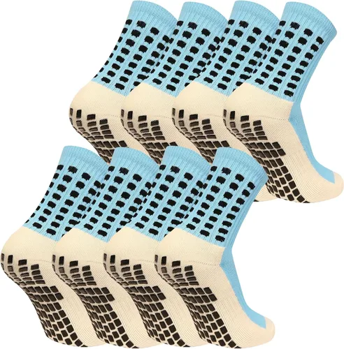 Miniatura 17 de fjberrtsat Calcetines para hombre de fútbol sin deslizamiento, antideslizantes, para fútbol y baloncesto, con almohadillas antideslizantes