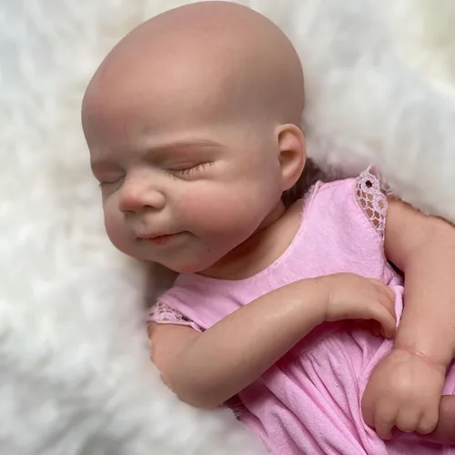 Miniatura 5 de Gileutay Muñecas de bebé de silicona de 12 pulgadas, cuerpo completo, muñecas realistas reborn para niñas, recién nacidas pintadas a mano que