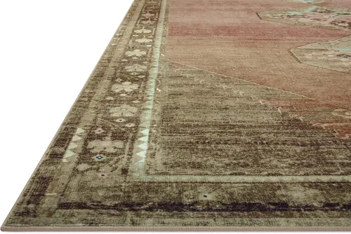 Miniatura 8 de Loloi Magnolia Home de Joanna Gaines Sinclair Collection SIN-06 - Alfombra decorativa tradicional de 2 pies 3 pulgadas x 3 pies 9 pulgadas, altura