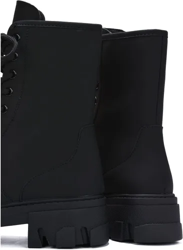 Miniatura 2 de Cape Robbin Chrisley Botas de combate para mujer, botas de plataforma con tacones gruesos de bloque, botas altas para mujer