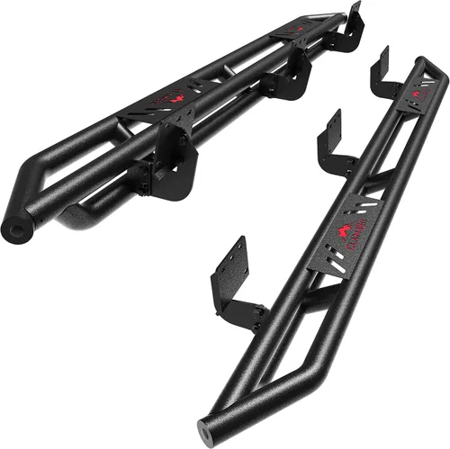 CLAMBER Estribos para Dodge Ram 1500 Crew Cab 2019-2026, nuevo estilo de carrocería (excluye 19-26 clásico), barras Nerf de 6.3 pulgadas, diseño de