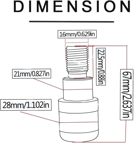 Miniatura 2 de Contrapeso 7/8 "0.866 in motocicleta CNC accesorios manillar mano agarraderas barra tapa tapa enchufe para Yamaha MT-09 para Tracker MT09 FJ09