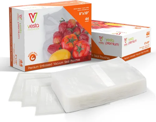 Miniatura 7 de Vesta Precision - Rollos de bolsas selladoras al vacío de 5 mil de grosor, 3 rollos de 11 pulgadas x 16 pies y 2 rollos de 8 pulgadas x 20 pies