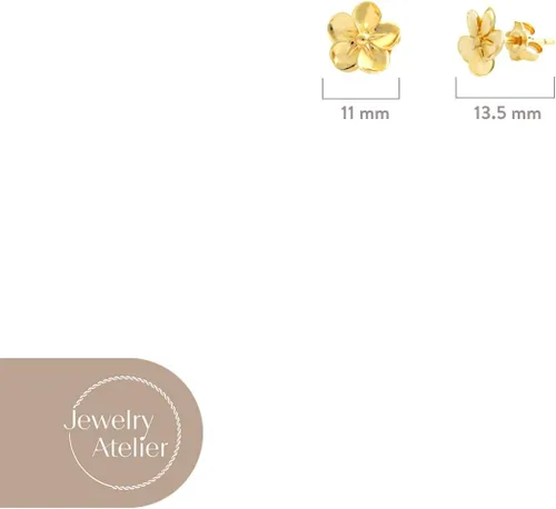 Miniatura 4 de Jewelry Atelier Colección de aretes colgantes rellenos de oro Aretes elegantes rellenos de oro amarillo sólido de 14 quilates para mujer
