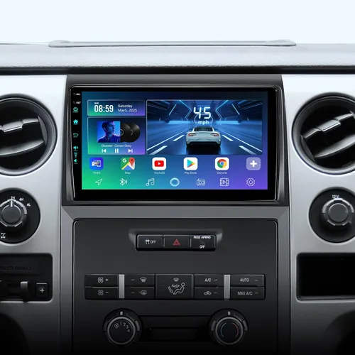 Reemplazo de actualización estéreo de radio de coche 5GWiFi de 9 pulgadas (4Ram 64Rom) para Ford F150 F-150 2009-2012 Android 13 con CarPlay/Android