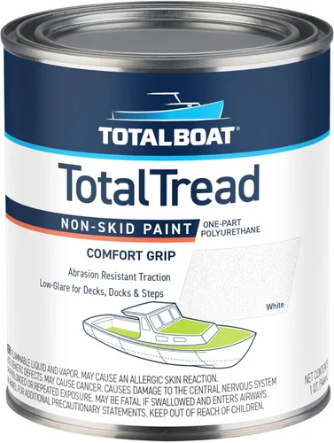 Miniatura 12 de TotalBoat TotalTread - Pintura antideslizante para cubierta, revestimiento de tracción antideslizante de grado marino para barcos, madera, fibra