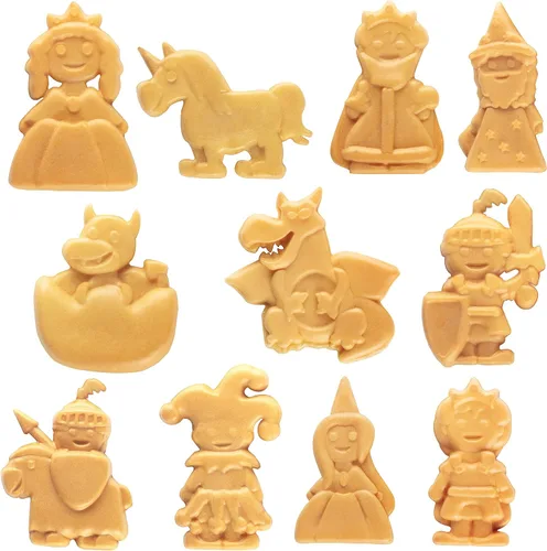 Miniatura 3 de Fantasy Castle Waffle Maker, hornea y construye un castillo de gofres o panqueques con forma de ladrillos, caballeros, princesas, dragones y más