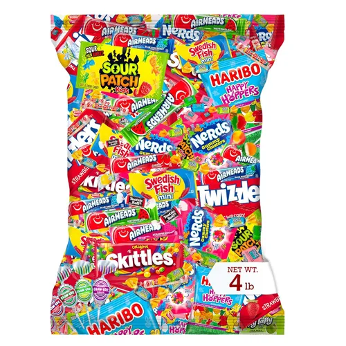 Paquete Variado de Dulces a Granel - Surtido de Dulces de Pascua a Granel de 4 lb - Rellenos para Canasta de Pascua, Paquete Variado de Dulces