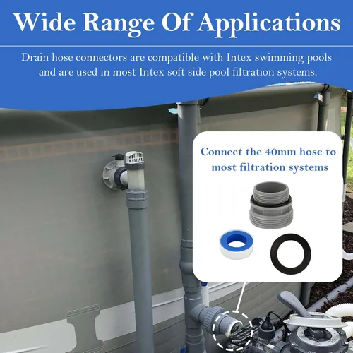 Miniatura 6 de PalpitateC Kit de conversión de manguera de piscina 4560 compatible con el adaptador de manguera de bomba de filtro de piscina Intex para kit
