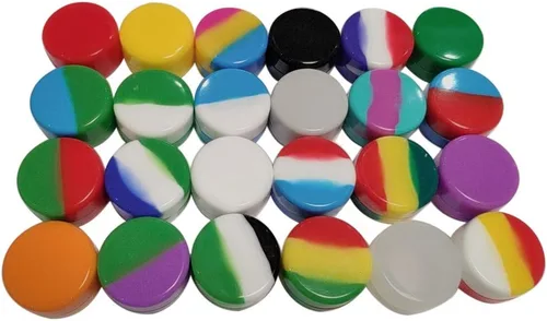 Miniatura 8 de Gentcy contenedores de silicona para aceite de cera concentrado, 3 ml, Multicolor