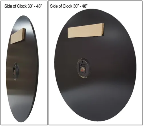 Miniatura 4 de Waterford - Reloj de pared de péndulo Mecanismo de cuarzo ultra silencioso Hecho a mano en Estados Unidos hermoso color nítido duradero Viene