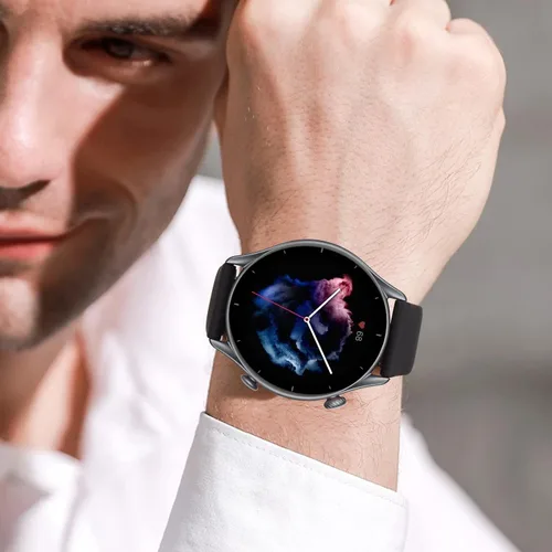 Miniatura 6 de Amzpas Correa de silicona para Amazfit GTR, 0.866 in, paquete de 4 pulseras de repuesto suaves de liberación rápida, correa deportiva para hombres