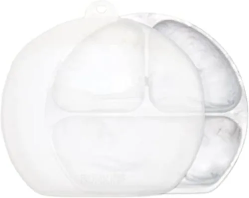 Miniatura 11 de Bumkins Plato de succión para niños pequeños y bebés, cubierta de plato con agarre dividido para bebés y niños, destete guiado por el bebé