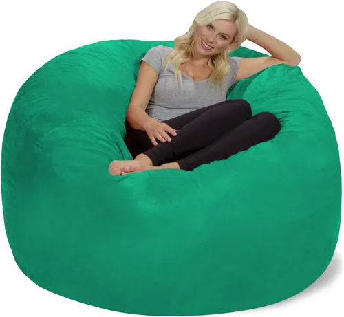 Miniatura 10 de Chill Sack Bean Bag Funda para silla, 3 pies, microgamuza - Oliva