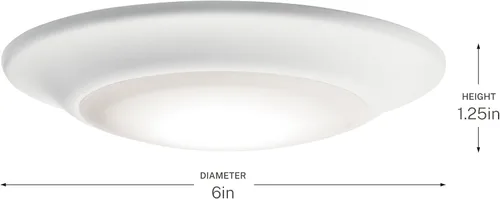 Miniatura 5 de Kichler Lighting 43878WHLED30 - Foco LED Downlight Gen I, color blanco, 6 pulgadas
