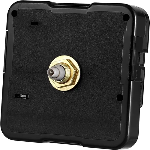 Healifty Mecanismo de movimiento de reloj de cuarzo de 2.20 x 0.62 pulgadas, funciona con pilas, repuesto de reloj de pared, piezas de reparación de
