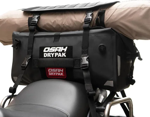 OSAH DRYPAK Bolsa trasera impermeable para motocicleta, 40L Bolsa de lona impermeable, bolsa seca para motocicleta, bolsa de equipaje multifuncional