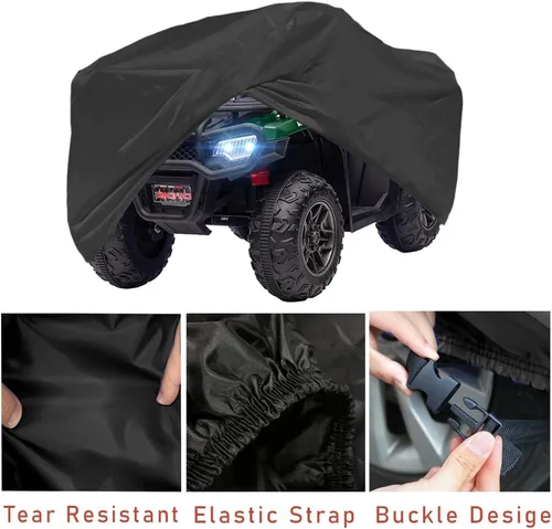 Miniatura 3 de Fundas para ATV Impermeables Fundas para Cuatrimotos, Tamaño XXL de 86'', Resistentes al Viento y Anti-UV, Fundas para Vehículos de 4 Ruedas Usadas