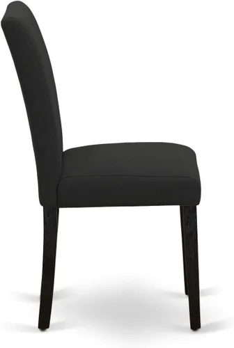 Miniatura 8 de East West Furniture HBAB3-ABK-24 Hartland - Juego de habitación de 3 piezas que contiene una mesa de comedor redonda con pedestal y sillas tapizadas