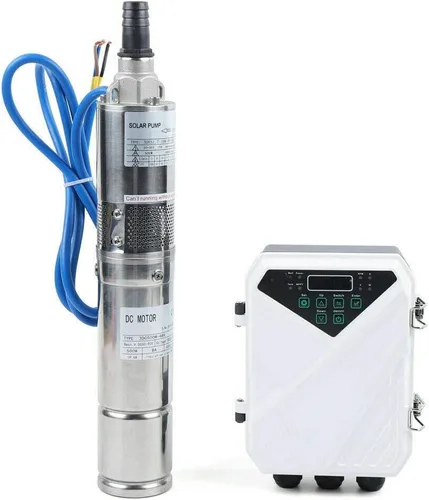 Miniatura 10 de Bomba de agua solar de 3 pulgadas, pozo sumergible con tornillo de orificio profundo, kit de riego para jardín con controlador MPPT (24V 270W)