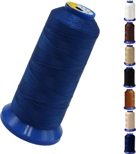 Miniatura 8 de Hilo de nailon adherido para costura, hilo de nailon resistente para cuero, jeans, tapicería y tejer; #69 T70 tamaño 210D/3 1400 yardas