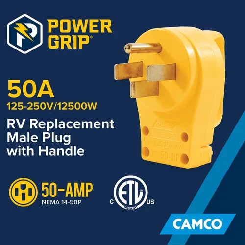 Miniatura 2 de Camco 55255 Enchufe de repuesto de 50 Amperios PowerGrip