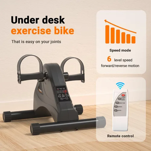 Miniatura 2 de TODO Mini bicicletas de ejercicio con pedal motorizado, para debajo del escritorio, para rehabilitación y terapia física de piernas de brazo