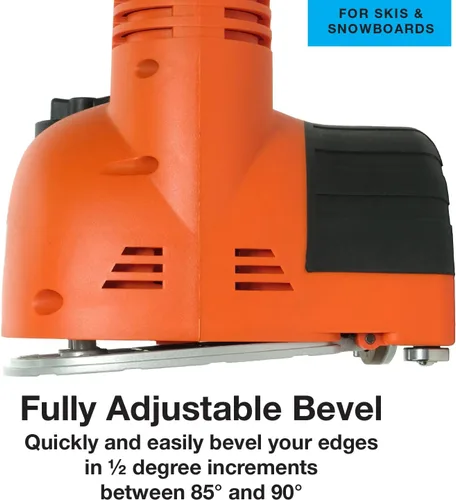 Miniatura 3 de Xcello Sports Afinador inalámbrico de esquí/snowboard, muela abrasiva portátil de larga duración afila y perfecciona los bordes de esquí, batería