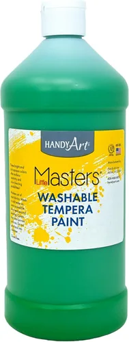 Miniatura 21 de Handy Art Little Masters - Pintura al temple lavable, turquesa, botella de 128 onzas, brillante y mezclable, alta opacidad, colores lavables