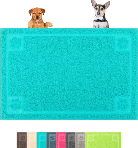 Miniatura 10 de Darkyazi Tapete de alimentación para mascotas grande para perros y gatos, 24 x 36 pulgadas, flexible y fácil de limpiar, lo mejor para tapete