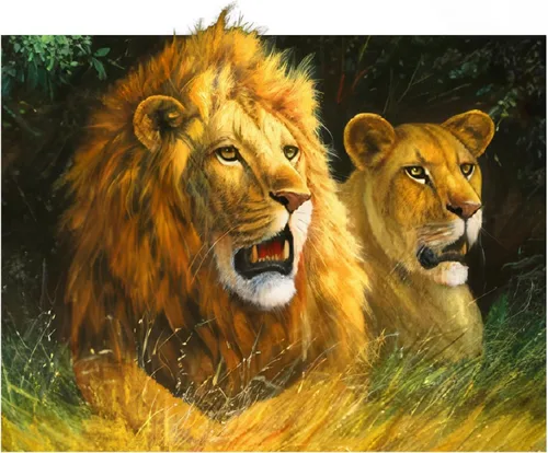 Miniatura 16 de Póster 3D de león, tigre y lobo con lengua hacia fuera 11.8 x 15.7 pulgadas Pósteres e imágenes de animales salvajes Regalos de recuerdos