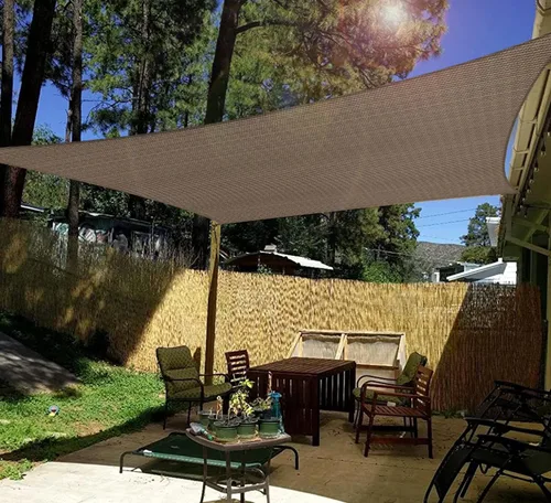 Miniatura 6 de Windscreen4less - Toldo para sombra de 16 x 20 pies, rectangular, para exteriores, con protección UV, para porche, pérgola, terraza, jardín, patio