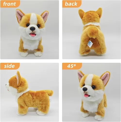 Miniatura 5 de CU-MATE Juguetes eléctricos de peluche para perros de 12 pulgadas, juguete electrónico de peluche para perro, robot interactivo, juguete interactivo