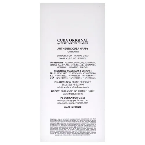 Miniatura 7 de Cuba Auténtico Happy for Women - Spray EDP de 3.3 oz