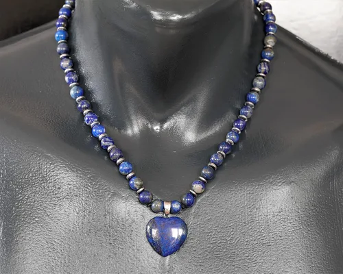 Miniatura 27 de Colgante de corazón de aventurina natural, Collar de cuentas de aventurina genuina, Collar de piedra verde, Collar de piedras preciosas, Cuentas