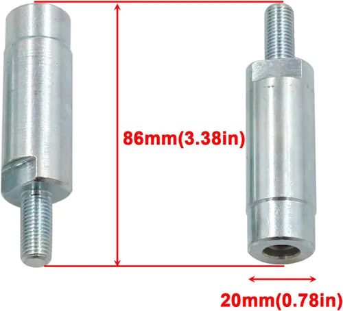 Miniatura 2 de Juego de 8 espaciadores de rueda de 5 pulgadas de alto rendimiento para ATV UTV con hilos M10-1.25 compatibles con Honda Yamaha Kawasaki Suzuki