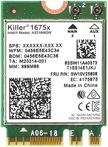 Miniatura 3 de AX1675x Killer Series Kit Wi-Fi 6E de escritorio 2.4 Gbps Soporte Bluetooth 5.3 PCIe x4 Tri Band 2.4/5/6 GHz No vPro AX210.NGWG.NVX