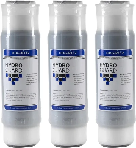 Hydronix HX-HDG-P117/3 Compatible con Cuno Aqua-Pure AP117 Cartucho de filtro de agua universal de repuesto para Gac – 3 unidades, color blanco