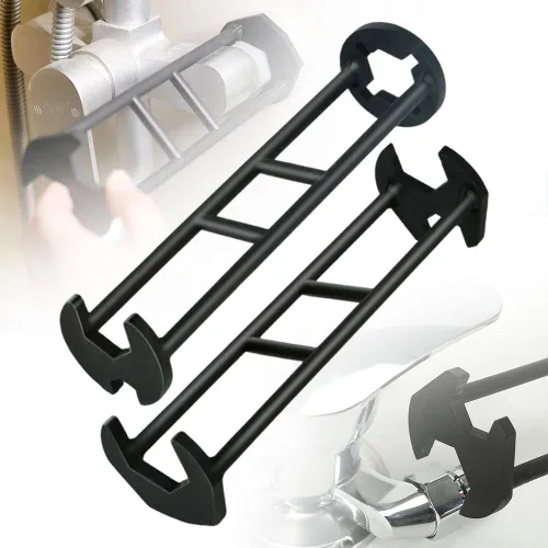 Miniatura 11 de 2 llaves multifuncionales para fregadero, llave de grifo de lavabo, herramientas de fontanería para espacios reducidos, cocina, baño, hogar