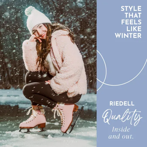 Miniatura 4 de Riedell Ember Patines de Hielo Recreativos para Mujeres y Hombres - Patines de Figura Cómodos de Cuero de Gamuza con Suelas Exteriores Ligeras