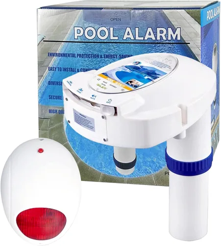 Alarma de piscina con receptor remoto, sistema de monitor de ahogamiento subacuático para piscina, alarmas junto a la piscina alimentadas por