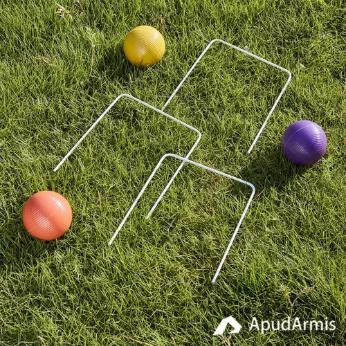 Miniatura 8 de ApudArmis Juego de 9 cubos universales para croquet de tamaño estándar, juego de 9 cubos de flecha cuadrada blanca para 28 o 32 pulgadas de croquet